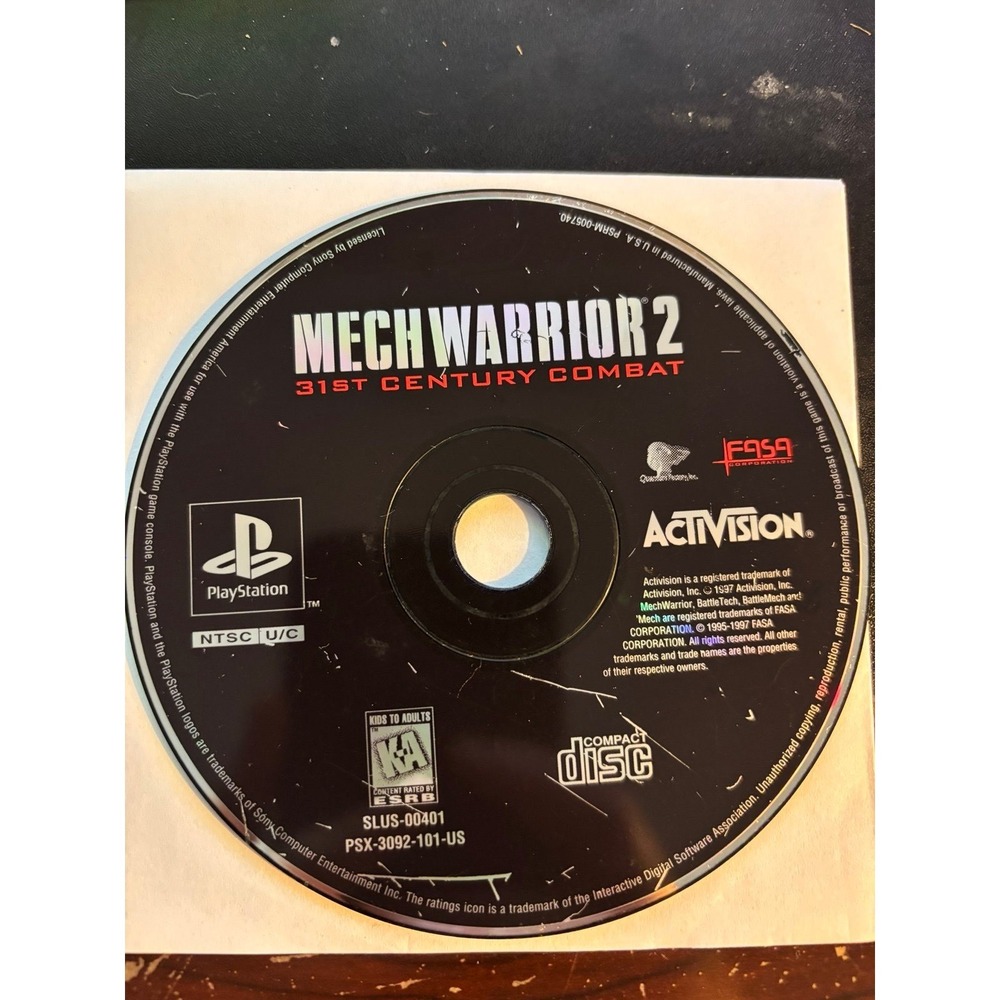MechWarrior 2 (Sony PlayStation 1 PS1, 1996) Disc Only!